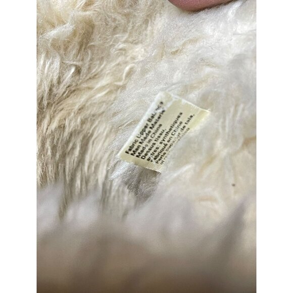 American Eagle Faux Suede Brown Wedge Boots With Faux Fur Lining Size 9 - Picture 6 of 15